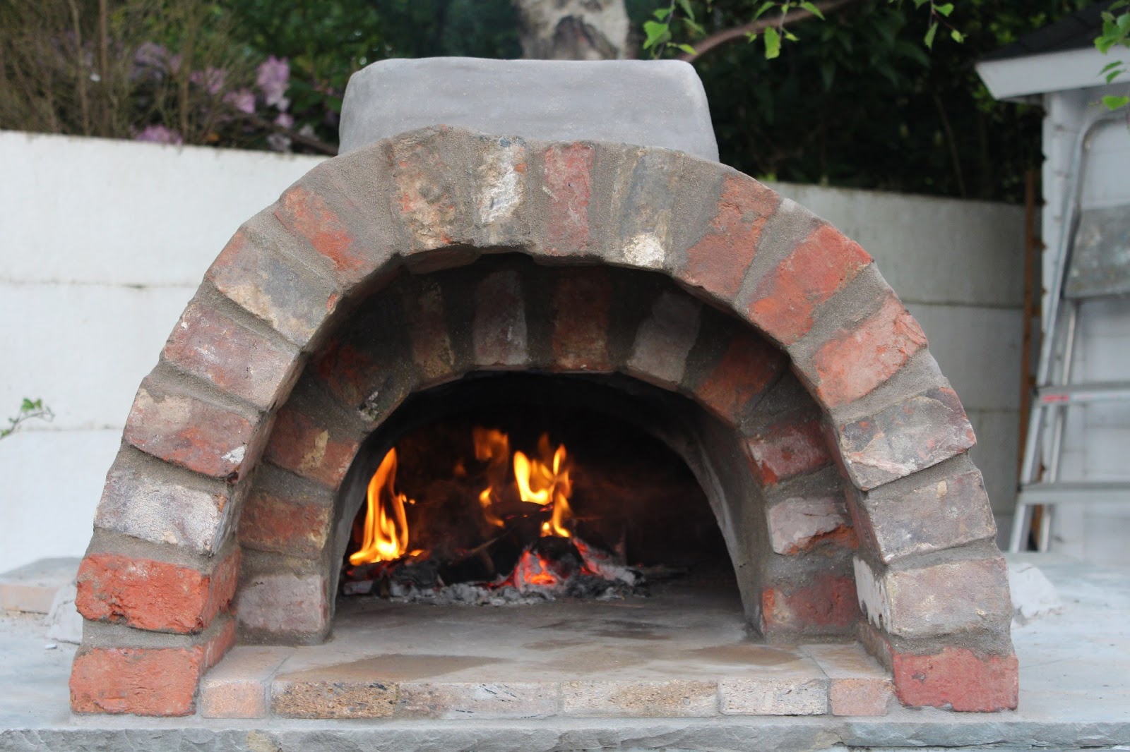 build wood oven pizza